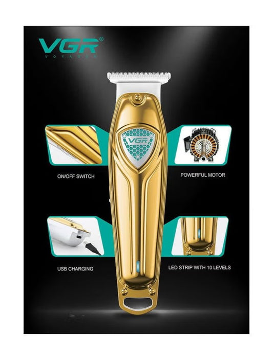 VGR V-911 Metal Professional Rechargeable Electric Barber Cordless Hair Clipper Beard Trimmer