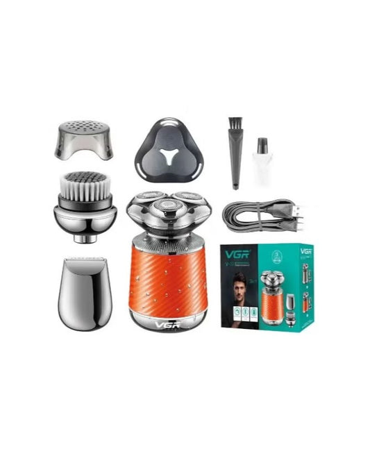 VGR Professional Waterproof Electric Shaver Men Beard Trimmer Mini Portable Cordless Razor 3 In 1