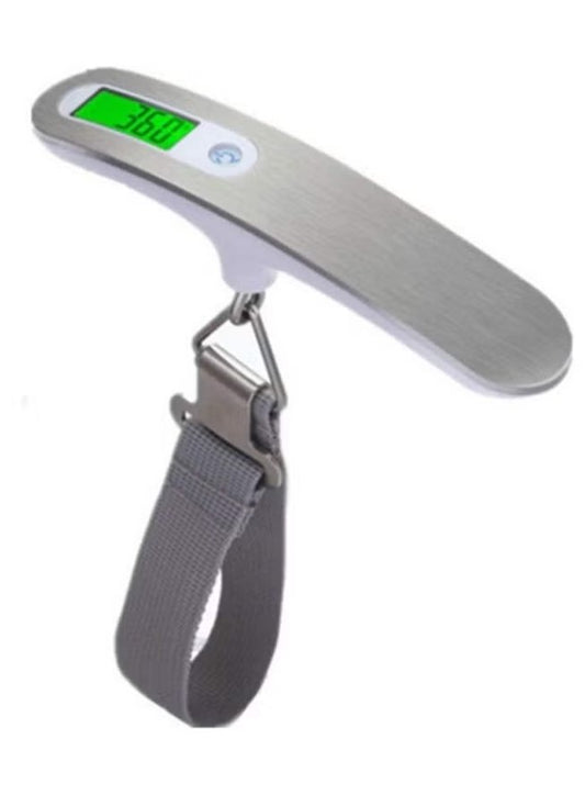 Generic Digital Travel Portable Hand Luggage Weighing Scale 50kg Silver