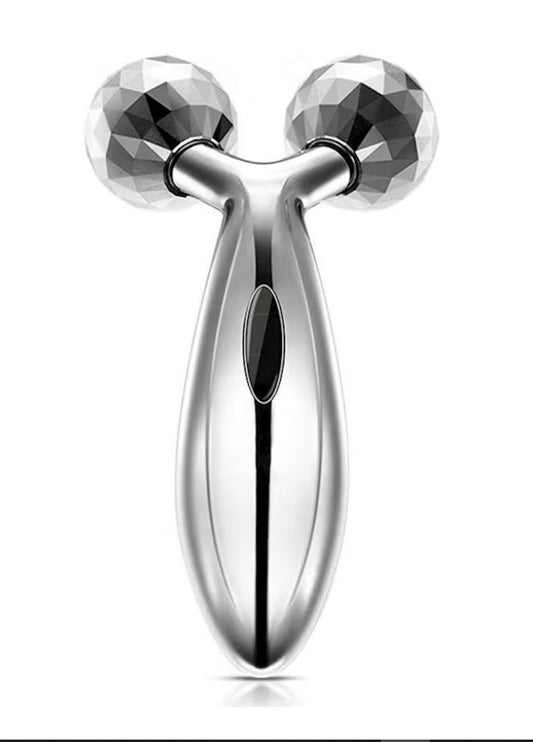 Generic Y Roller Face Massager Silver