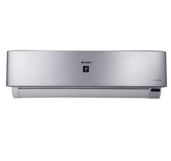 SHARP Split Air Conditioner 1.5HP Cool Inverter Digital, Plasmacluster, cover 12 Meters 1020 W AH-XP12UHE Silver