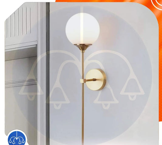 Single wall lamp - bright gold (code: 306)
