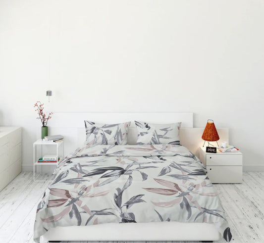 Printed, Duvet cover set - Big Leaves