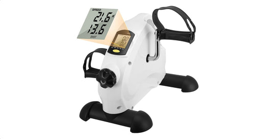 Mini Exercise Bike Portable Pedalboard Pedalboard Pedalboard Kit with Digital Monitor and Non-Slip Mat, Adjustable Resistance Pedalboard Training for Seniors