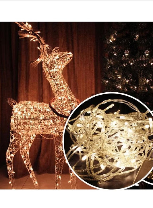 Generic 100 LED Flashing String Light Warm White 10meter
