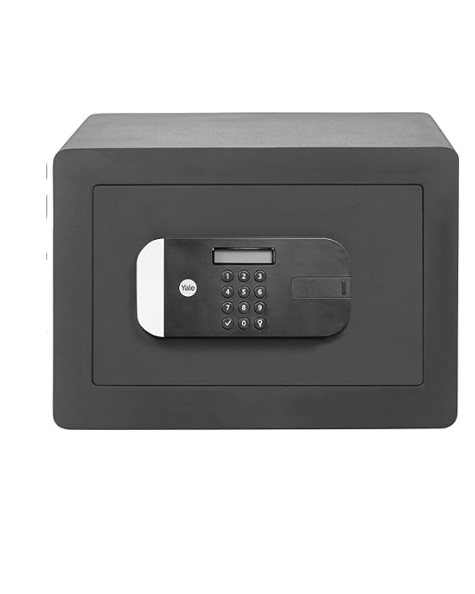 Yale YSFM/250/EG1 Biometric High Security Safe (SKG Certified), Combination and Fingerprint Design, to be placed and sealed, Size 25 x 35 x 30 cm (18.6L), Anthracite