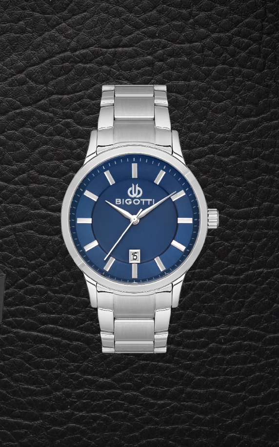 BIGOTTI MILANO MENS STAINLESS STEEL STRAP WATCH WITH GIFT SET – BG.1.10485-3