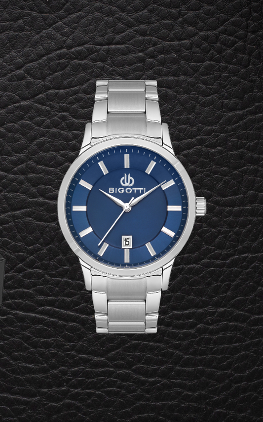 BIGOTTI MILANO MENS STAINLESS STEEL STRAP WATCH WITH GIFT SET – BG.1.10485-3