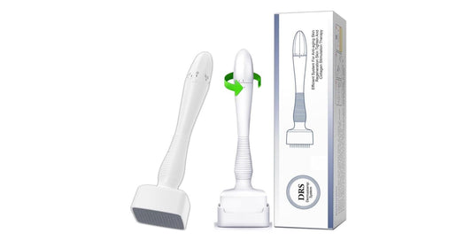Hewan 140 Titanium Adjustable Micro Needles Facial Derma Roller Kit for Skin Repair, Face, Hair & Beard Growth