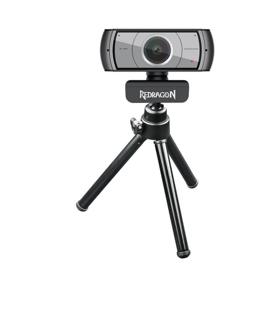 Redragon - GW900 Apex (1080P-30FPS) Auto Focus Webcam - Built-in Dual Microphone - Tripod Included