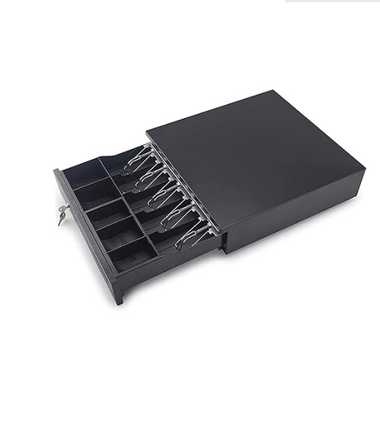 Dotpot Smart Cash Drawer Metal, for Point of Sale (POS) System, 5 Cash/5 Coin, Cash Drawer Multicolor