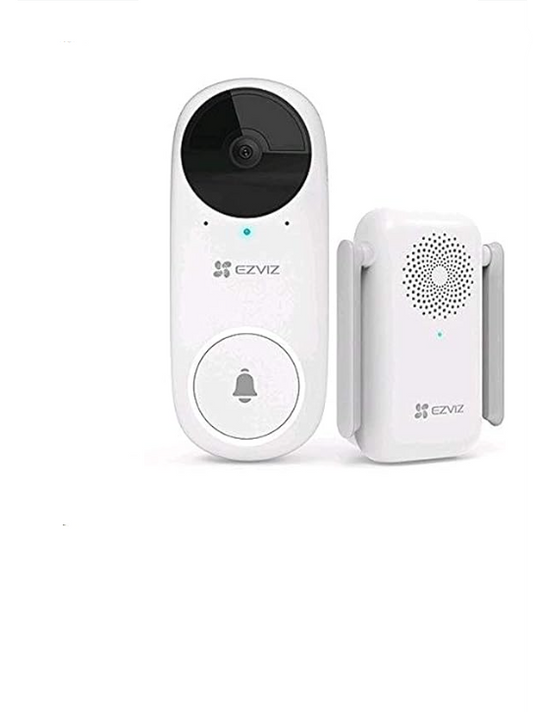 EZVIZ DB2C Wire-Free Video Doorbell with Chime Rechargable Battery Powerd Wireless Smart Home Security Camera Two Way Talk Human Detection Full HD Night Vision