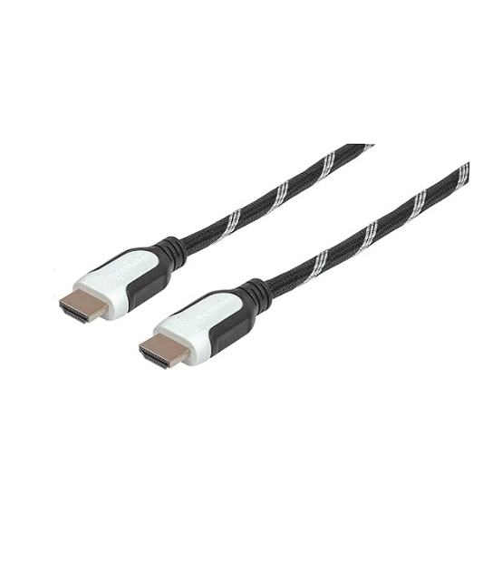MANHATTAN Braided Fast Ethernet HDMI Cable (354783)
