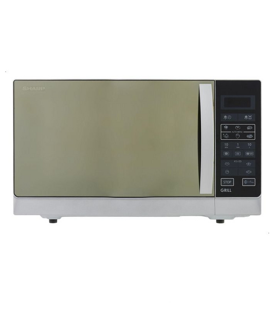Sharp Microwave With Grill, 25 Liter- Silver - R750MRS