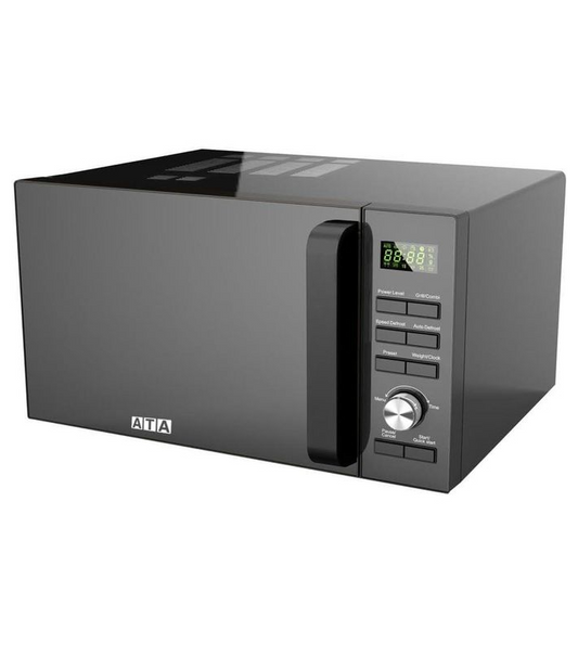 ATA Microwave With Grill 1400 Watt- 25 Liter - Digital- Black- MW25LG003