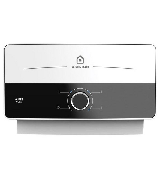 Ariston Instant Water Heater 7.7 kW Aures Slim Multi - Black and White - AURESM7EU