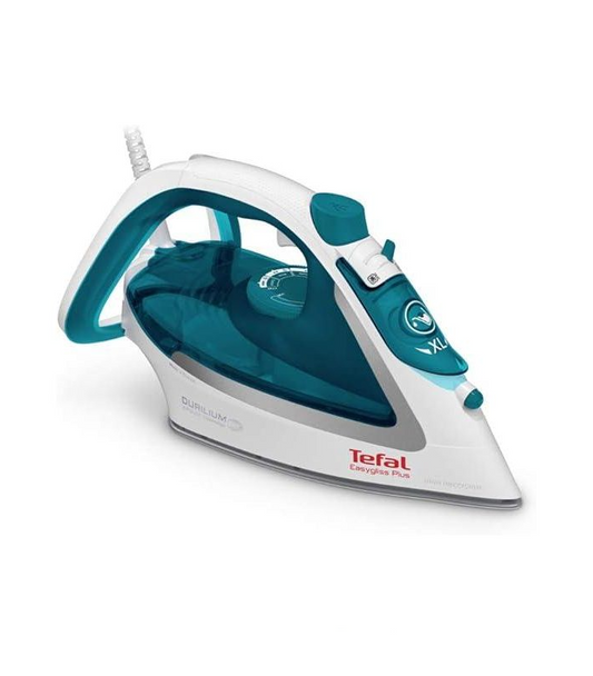 Tefal EasyGliss Plus FV5718 iron Dry & Steam iron Durilium soleplate 2400 W Turquoise White