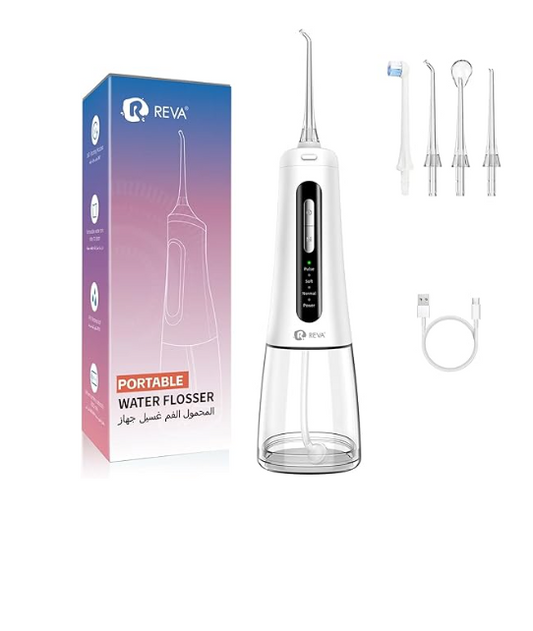 Reva Professional Water Flosser - Cordless Oral Irrigator, 300ML Reservoir,