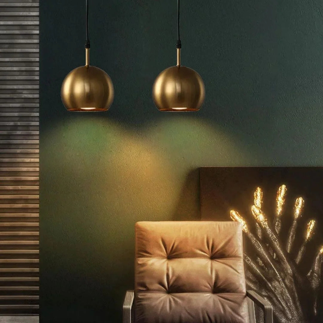 Round pendant - gold (code:518)
