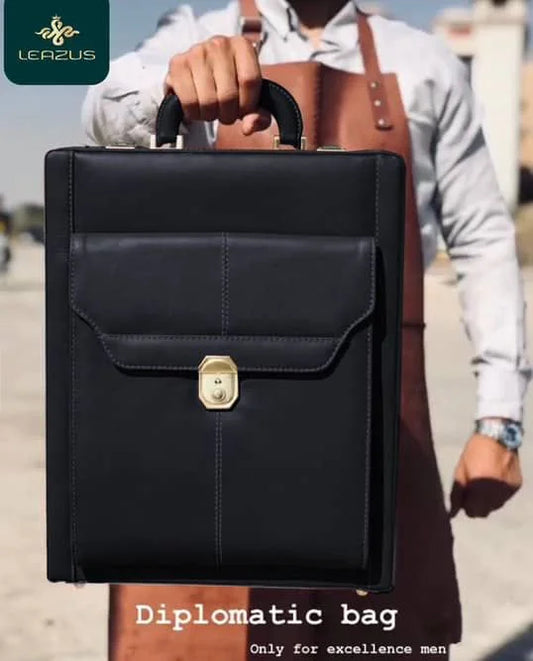 Leather classic Black – Bag men