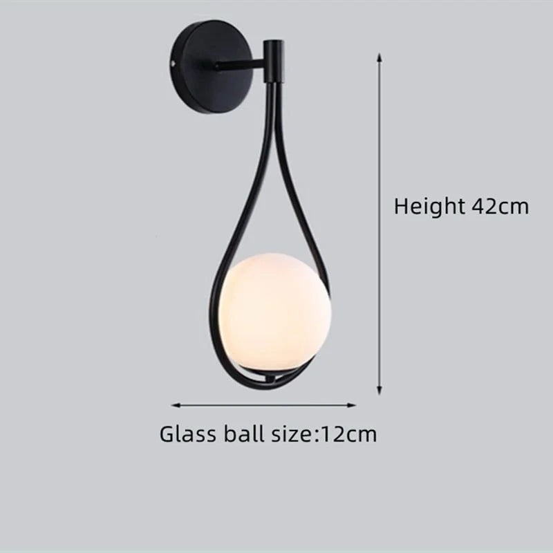 Racket wall lamp –Black – (code:217)