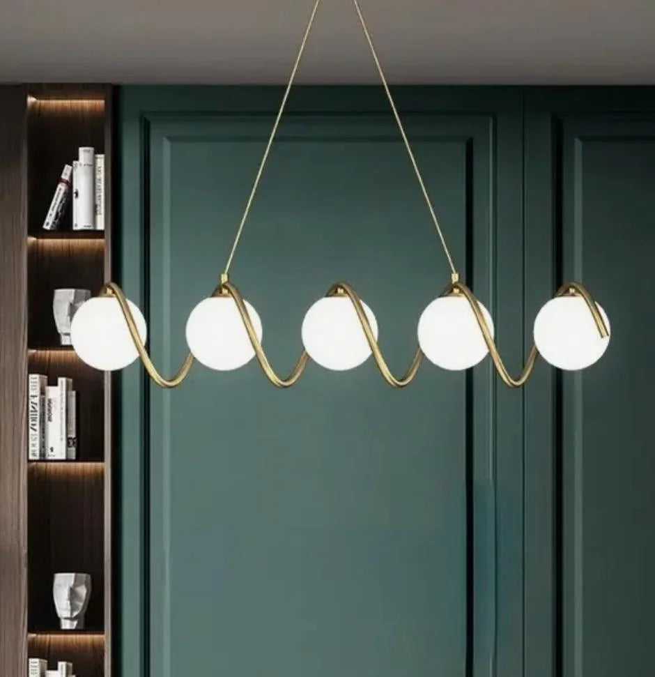 zipper chandelier - Shiny Gold : Code : 345