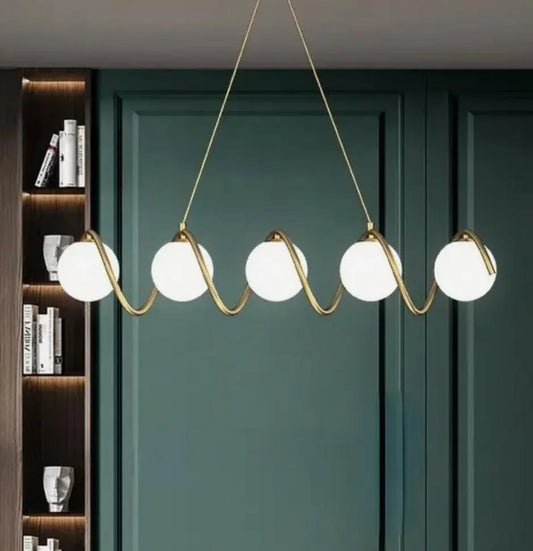 zipper chandelier - Shiny Gold : Code : 345