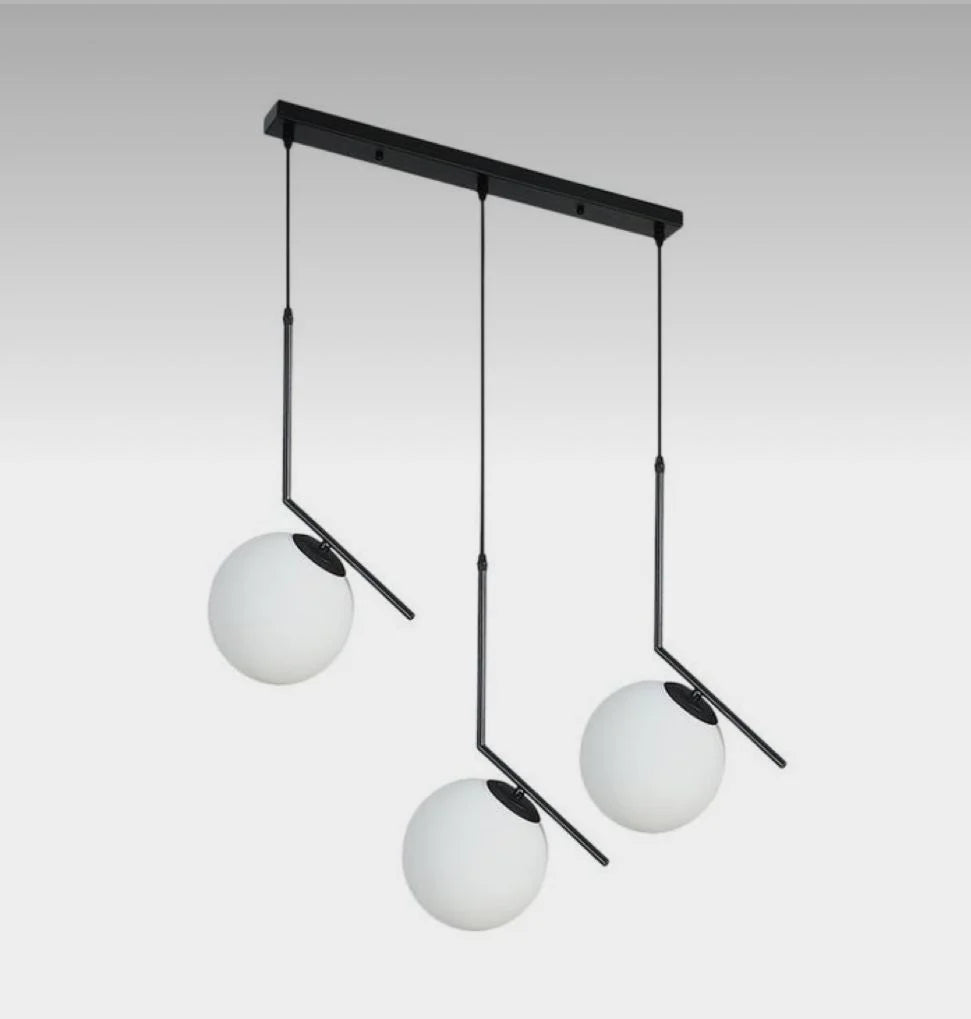 Corner Three hanging chandelier-Black /Code:303