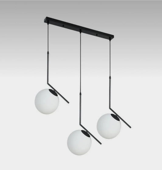 Corner Three hanging chandelier-Black /Code:303