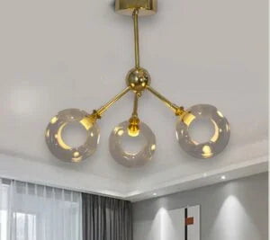 G9 chandelier -shiny gold /code:555