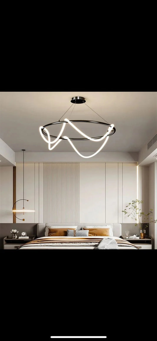 LED chandelier - black (code: 650)