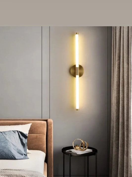 Gold wall lamp- (code: 676)