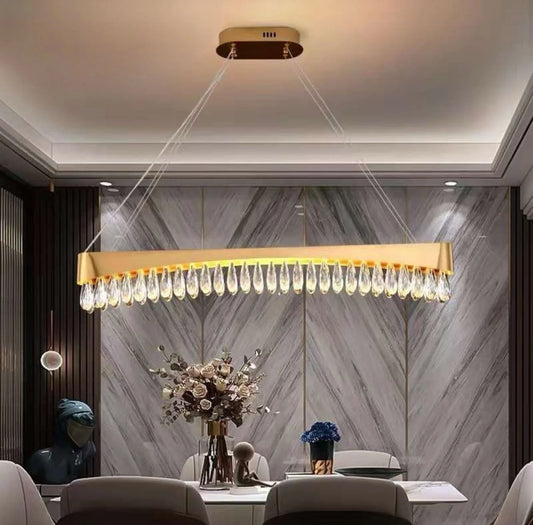 ‎Rectangular crystal chandelier (code:677)‎