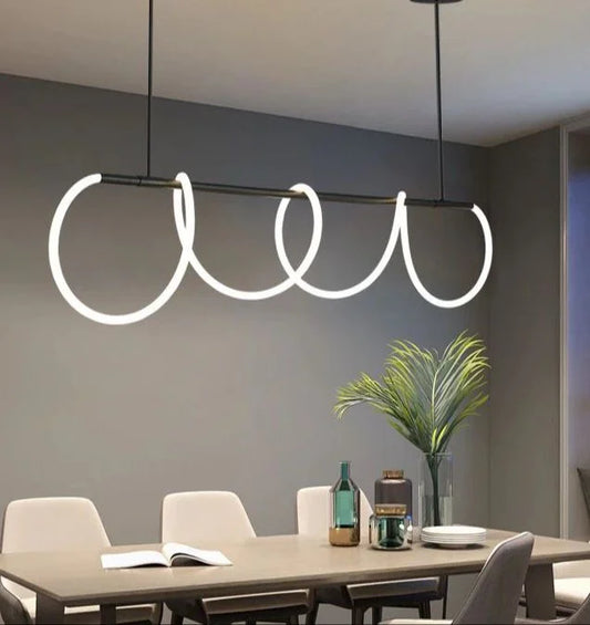 Track chandelier - black (code: 679)