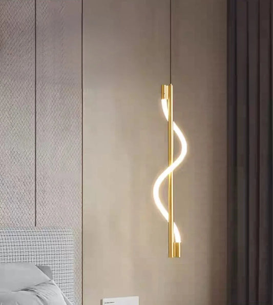 Golden LED pendant (code: 681)