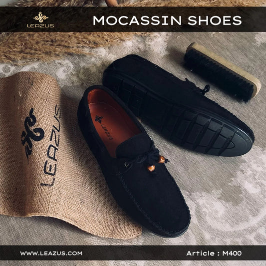 LEATHER MOCCASIN SHOES – M400