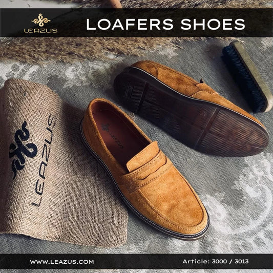 Leather Suede Loafer shoes – S-3013