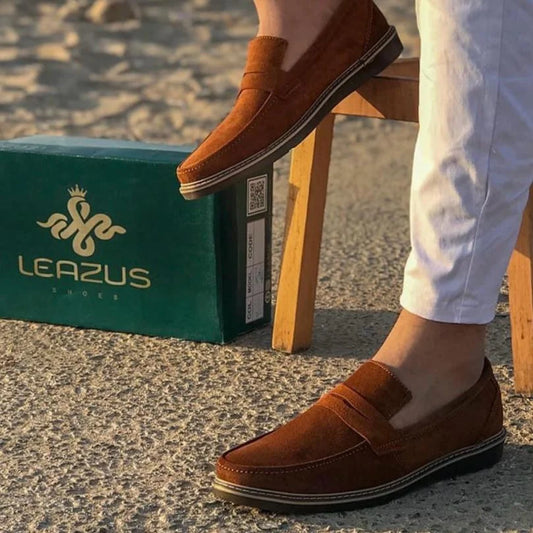 Leather Suede Loafer shoes – S-3000