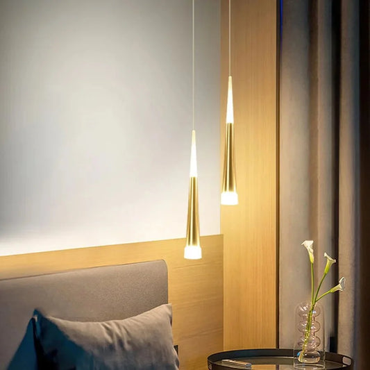 Double LED pendant - shiny gold (code: 675)