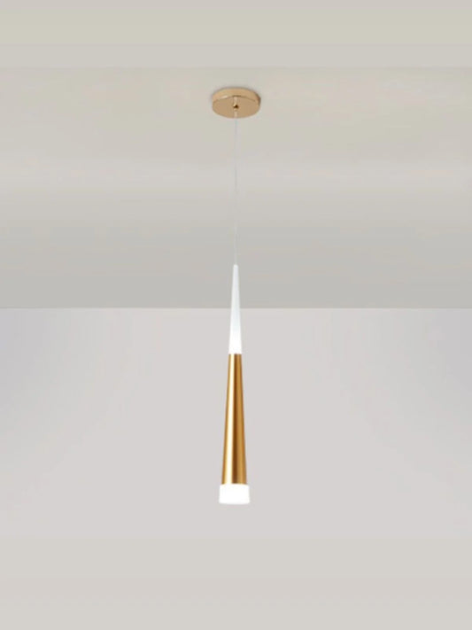 LED single pendant - shiny gold (code: 674)