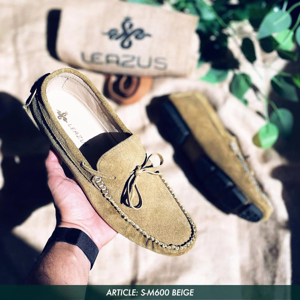 LEATHER MOCCASIN SHOES – S-M600