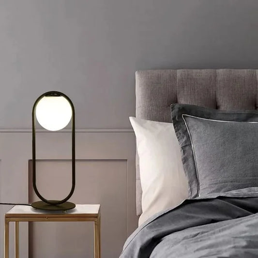 Oval Table lamp – black (code:003)