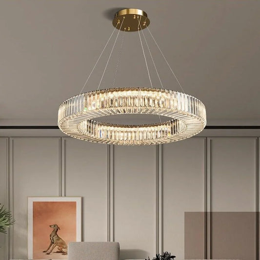 Crystal chandelier - shiny gold- code : 670