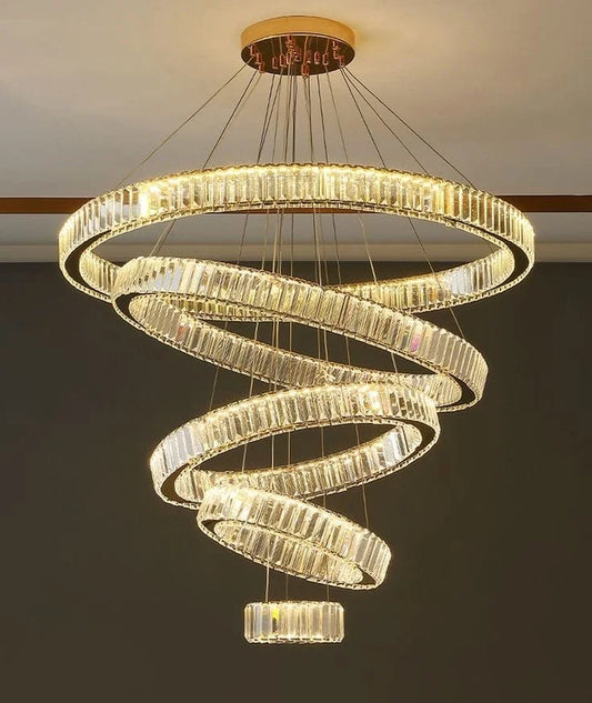 ‎Stainless Steel Crystal Round Chandelier (Code:391)‎