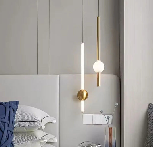 ‎Dual LED Pendant - Shiny Gold (Code:423)‎