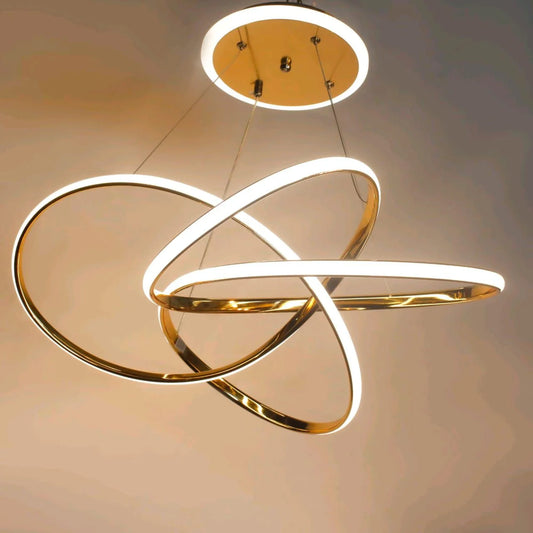 ‎Golden LED chandelier – (Code:448)‎
