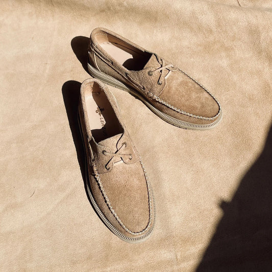 Leather Suede Casual Shoes – S-SPAGU BEIGE