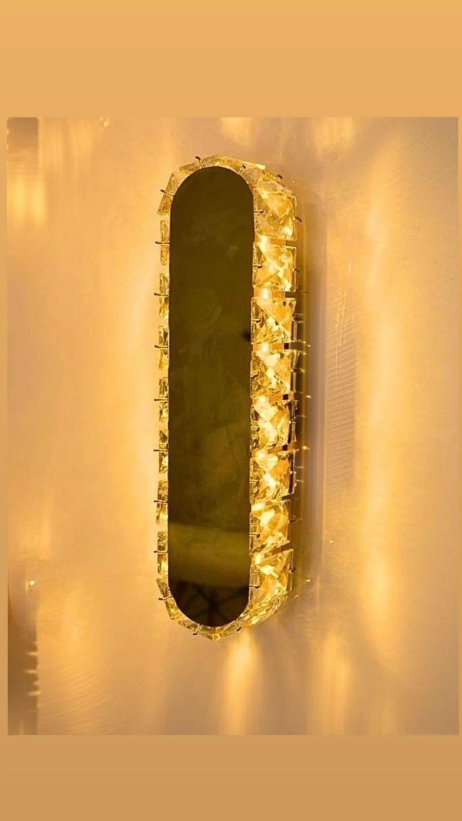 Crystal oval applique - (CODE:492)