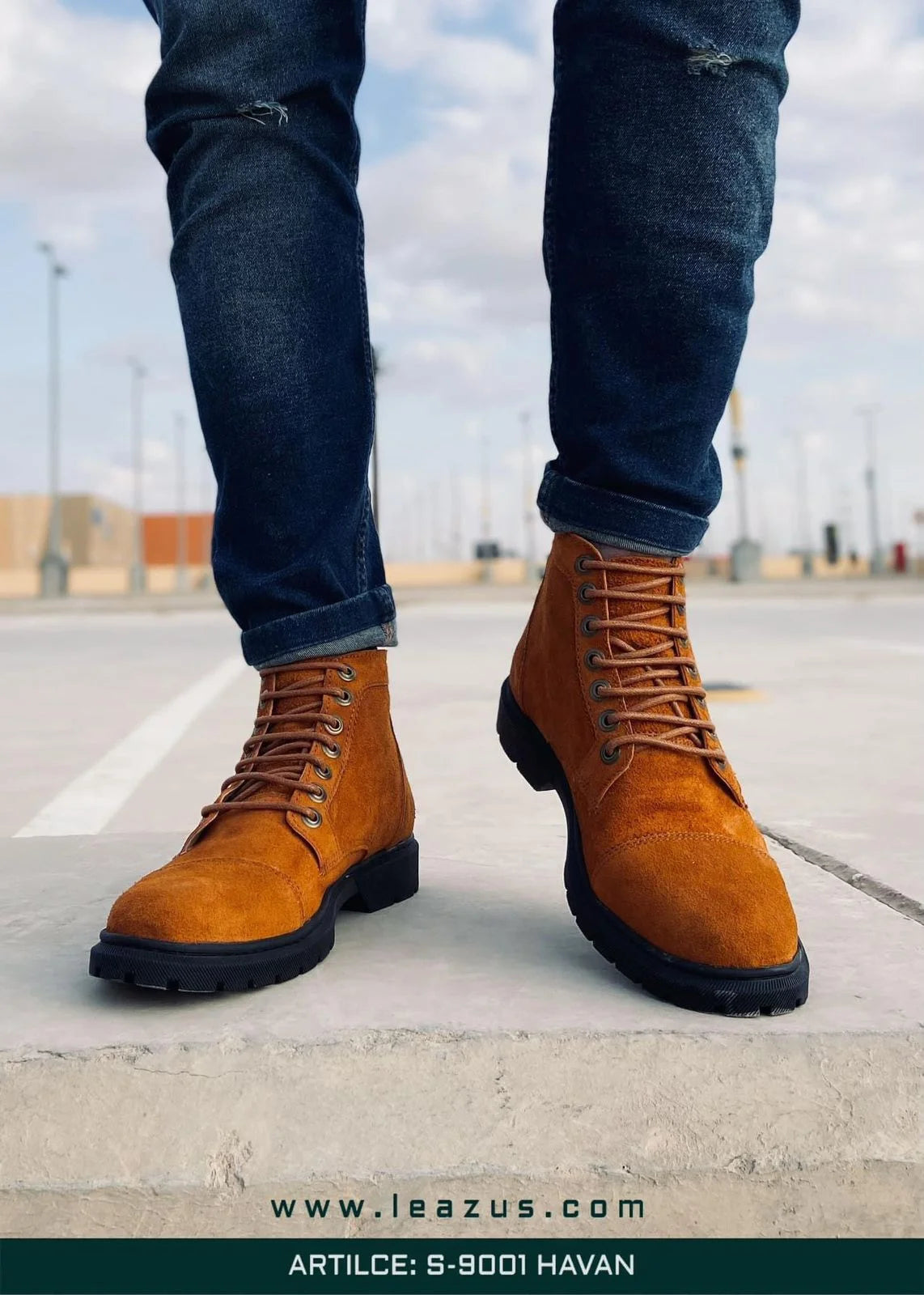 Leather Halfboot – S-9001 Havan