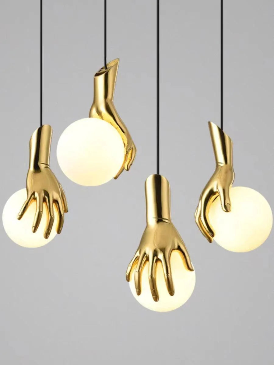 Palm pendant - shiny gold - (code:347)